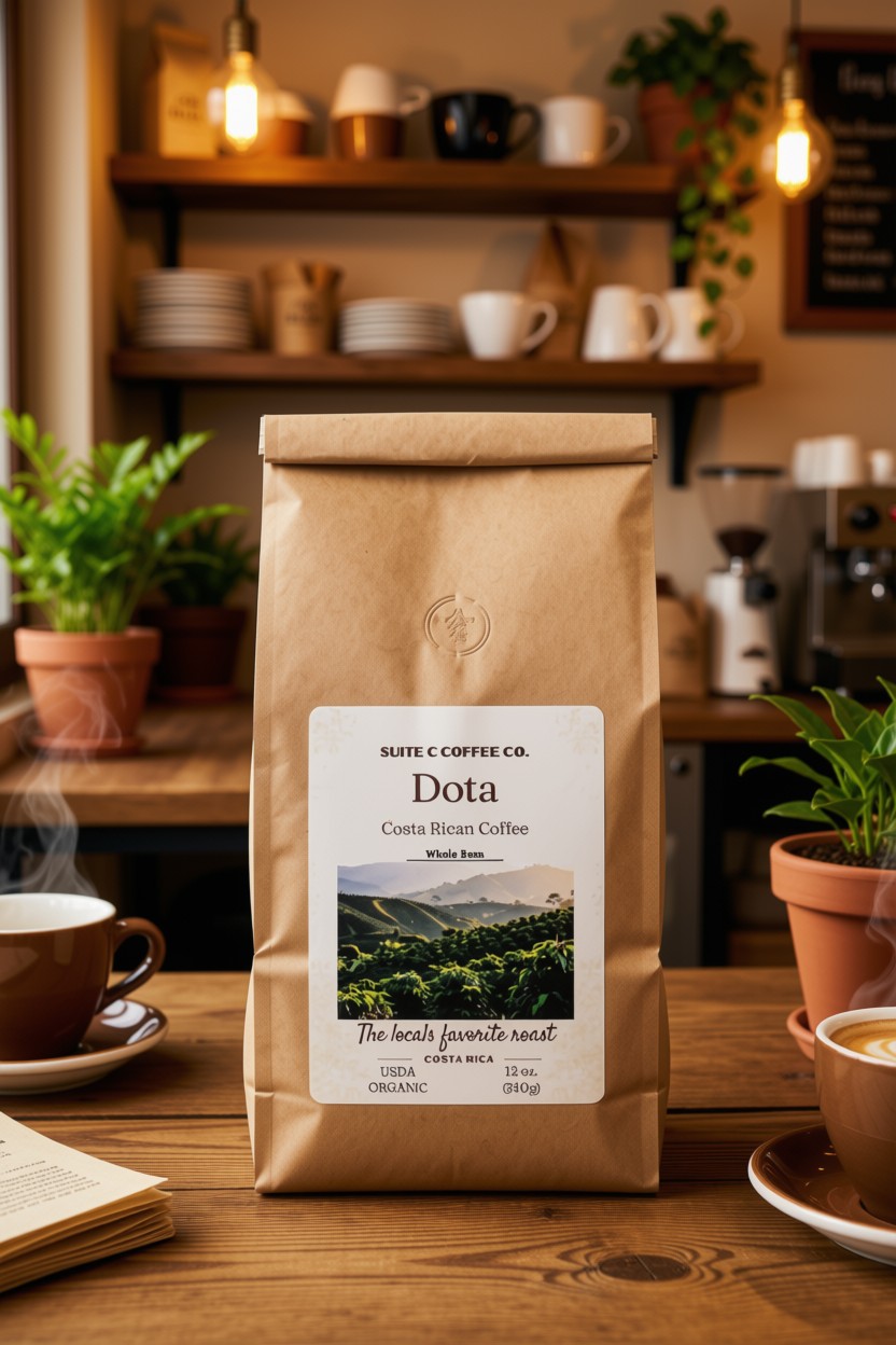 Costa Rican Coffee whole bean 12 ounce bag