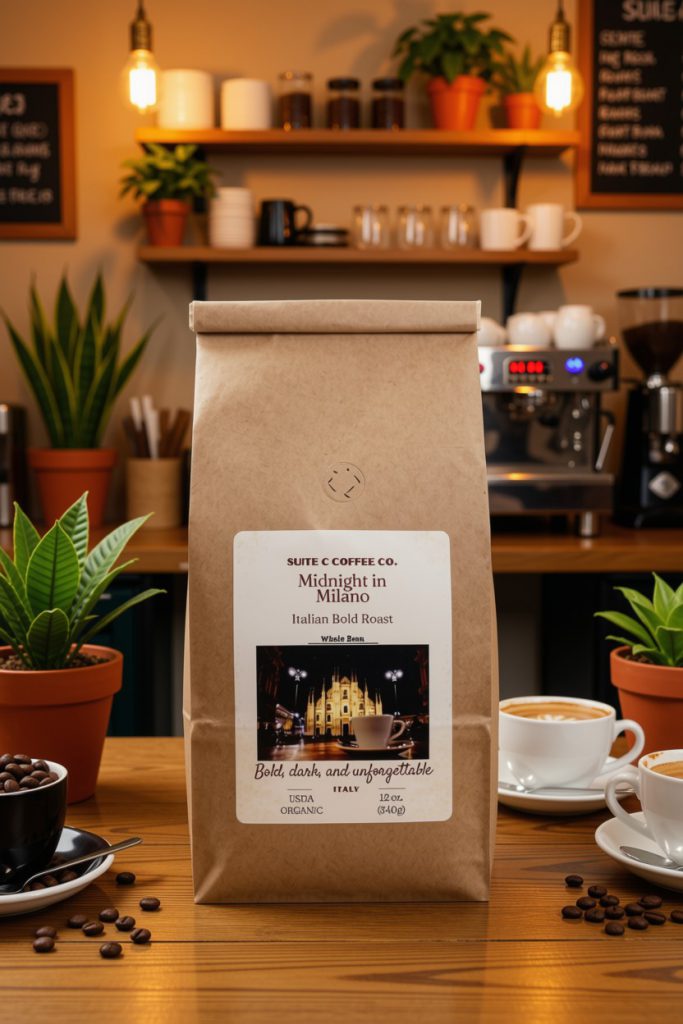 Italian Roast Midnight whole bean 12 ounce bag